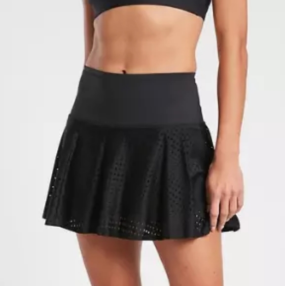 NEW ATHLETA A-GAME 14" SKIRT BLACK TENNIS SKIRT SZ XL SPORTS ATHLETIC CUTE - Picture 3 of 17
